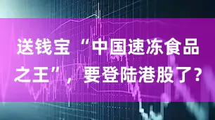 送钱宝 “中国速冻食品之王”，要登陆港股了？