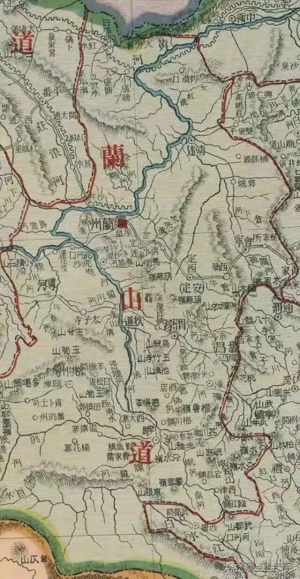 富裕配 兰州民国老地图，看看有没有你熟悉的地方？